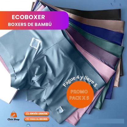 ECOBOXER - Boxers de Bambú PAGA 4 Y LLEVA 5