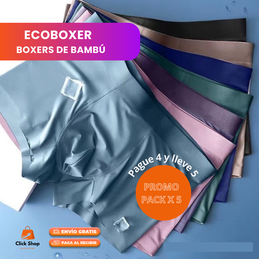 ECOBOXER - Boxers de Bambú PAGA 4 Y LLEVA 5