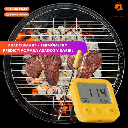 ASADO SMART - Termómetro Predictivo para Asados y Barril