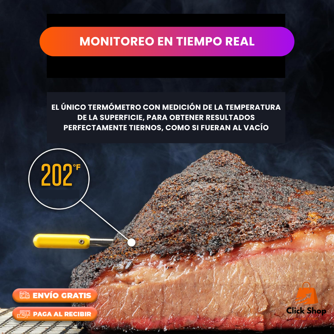 ASADO SMART - Termómetro Predictivo para Asados y Barril