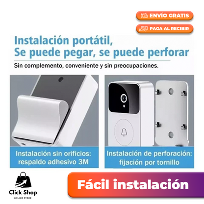 Timbre Inalámbrico Con camara wifi