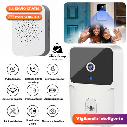 Timbre Inalámbrico Con camara wifi