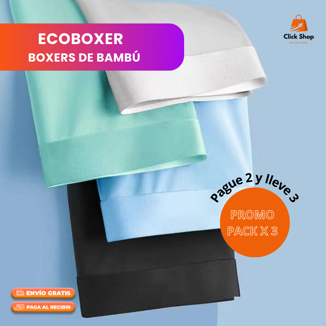 ECOBOXER - Boxers de Bambú PAGA 2 Y LLEVA 3