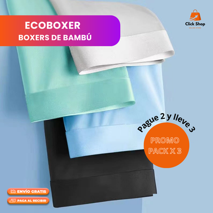 ECOBOXER - Boxers de Bambú PAGA 2 Y LLEVA 3