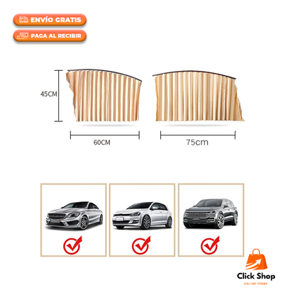 SUNSHIELD CORTINAS MAGNÉTICAS PACK X 2