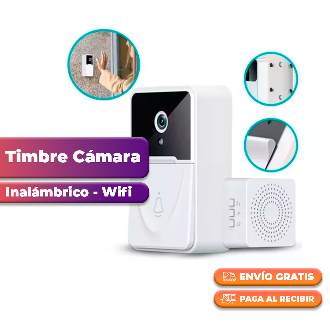 Timbre Inalámbrico Con camara wifi